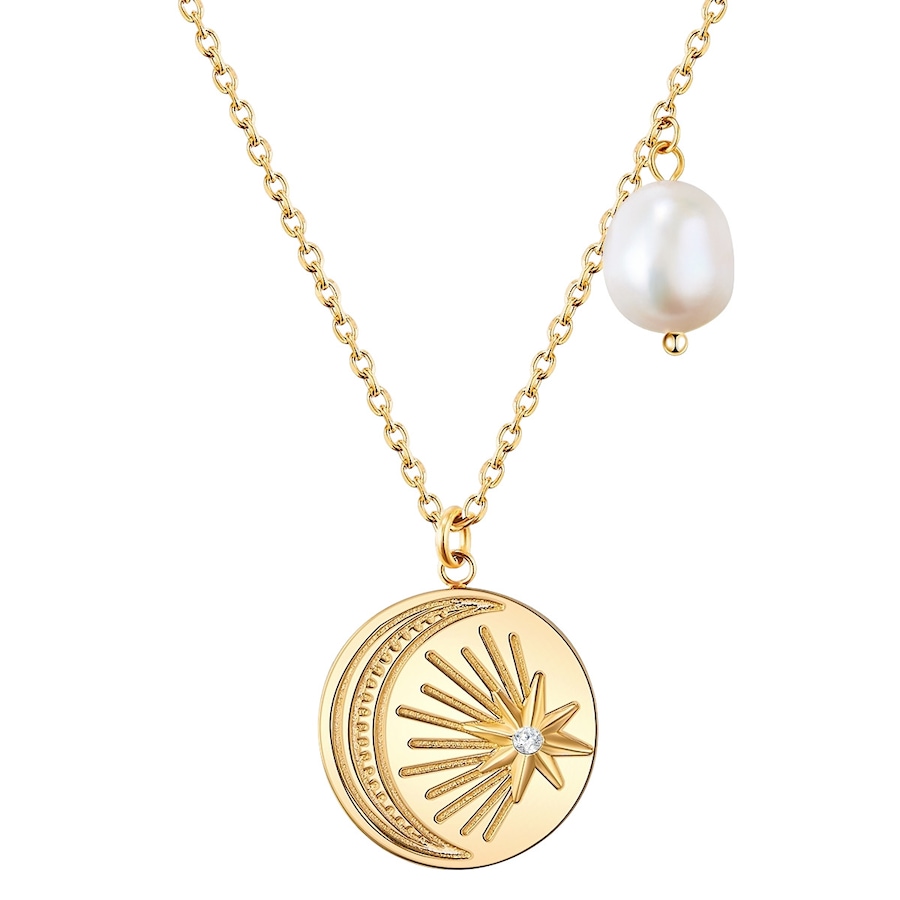 Valero Pearls Stal nierdzewna Preciosa Perła hodowlana słodkowodna Naszyjniki 1 ct Damski