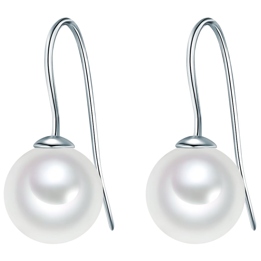 Rafaela Donata Kolczyki wiszące srebrne srebro wysokiej próby Perła naturalna srebrny 1 ct Damski