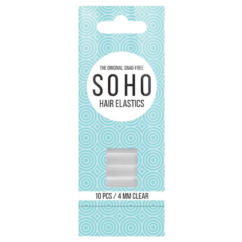 SOHO Gumki do włosów bez zaczepów 10 ct Biały