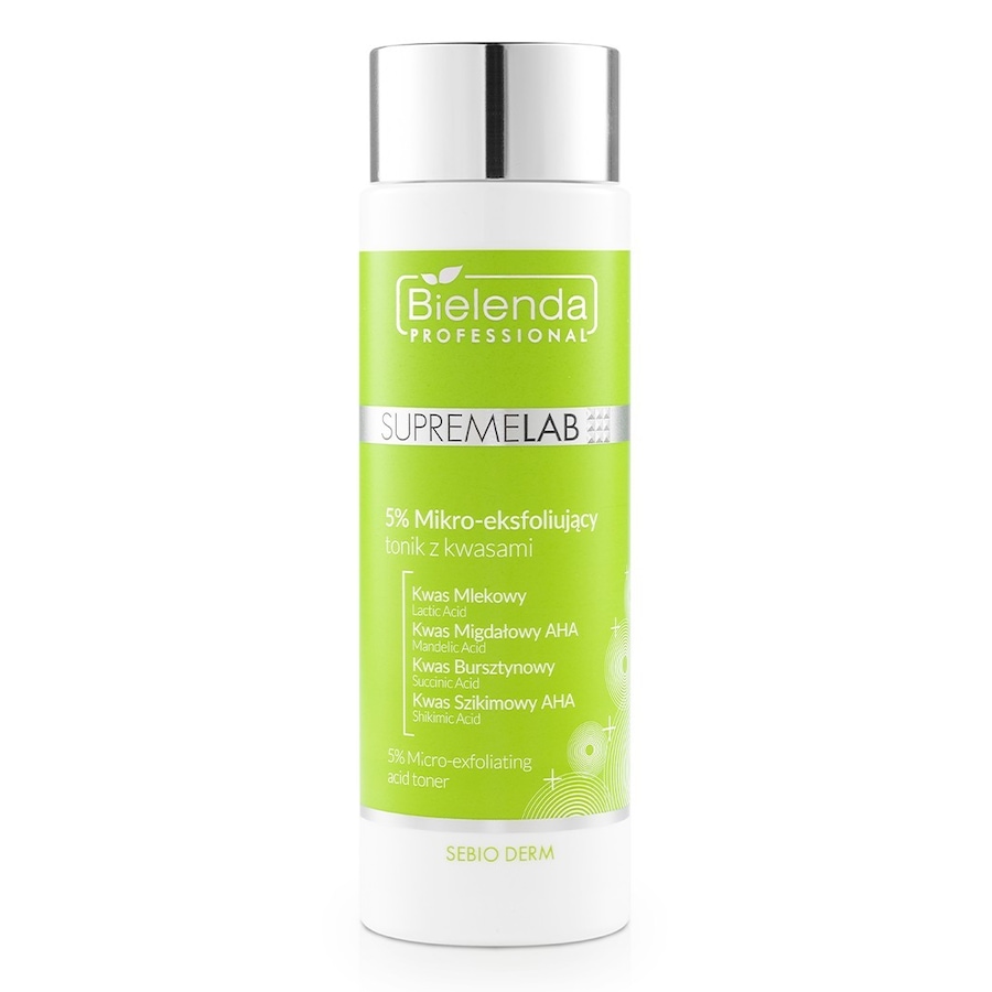 Bielenda Professional Sebio Derm 5% Mikro-eksfoliujący tonik z kwasami Toniki do twarzy 200 ml