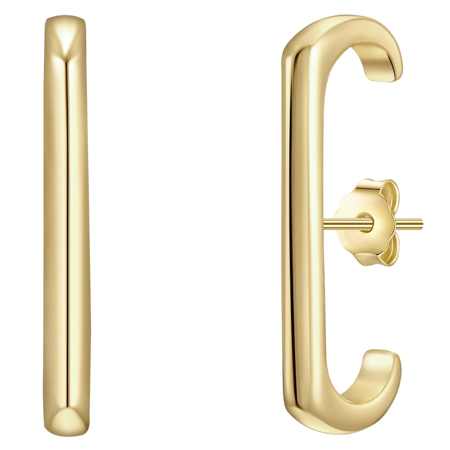 Glanzstücke München Srebrne kolczyki sztyfty srebro wysokiej próby żółte złoto Kolczyki 1 ct Damski