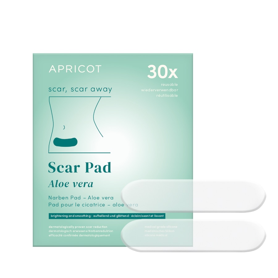 Apricot APRICOT Wielokrotnego użytku płatki na blizny z aloesem Plastry 2 ct
