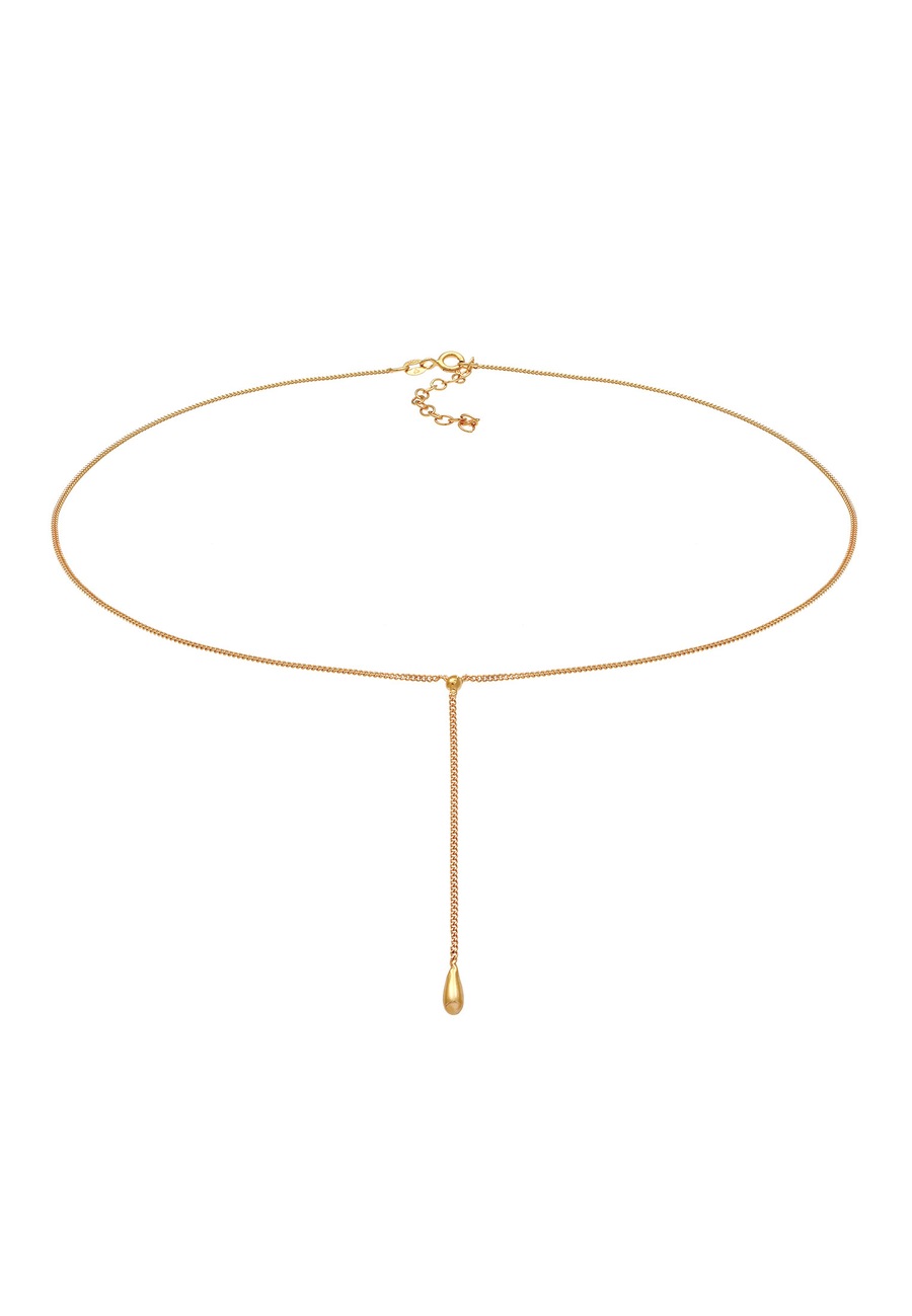 Elli Ladies Choker Y-chain drop ball boho wykonany z 925 Sterling Silver Naszyjniki 1 ct Damski