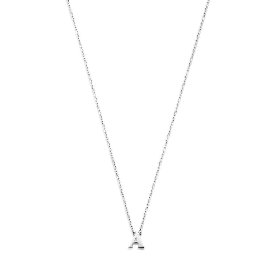 Isabel Bernard Naszyjnik Isabel Bernard Saint Germain Chloé - 14-karatowe białe złoto Letter A - Z Naszyjniki 1 ct Damski