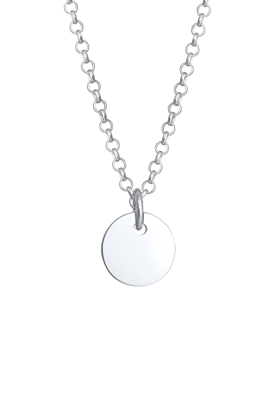 Elli Łańcuch Moneta Groszek w srebrze srebrnym 925 szt. Naszyjniki 1 ct Damski