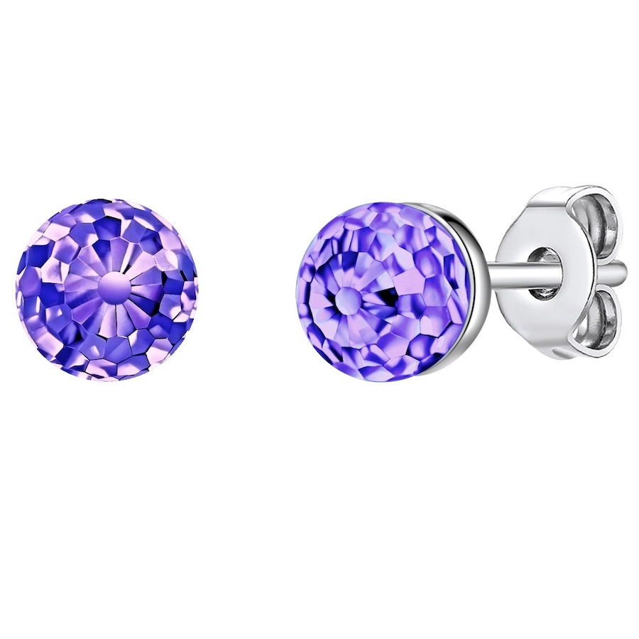 Rafaela Donata Kolczyki sztyfty z kryształkami Swa srebro wysokiej próby zdobiony kryształkami Swarovski® srebrny 1 ct Damski