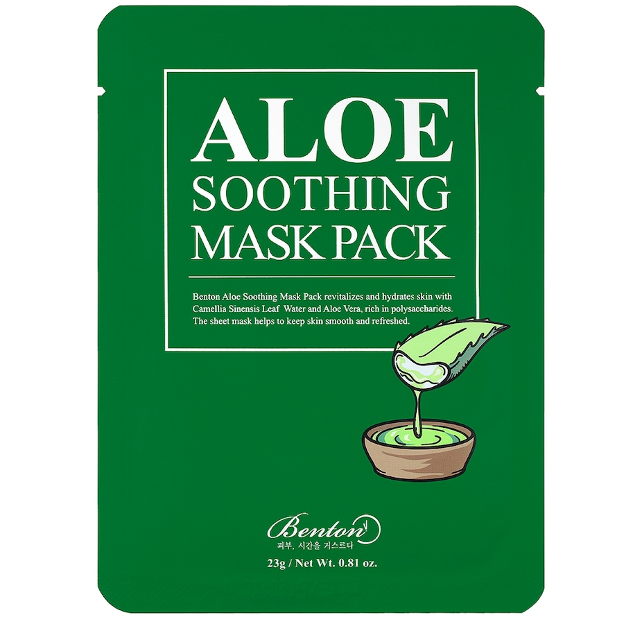 Benton BENTON Aloe Soothing Mask Pack - Zestaw 10 Maseczki w płachcie 10 ct
