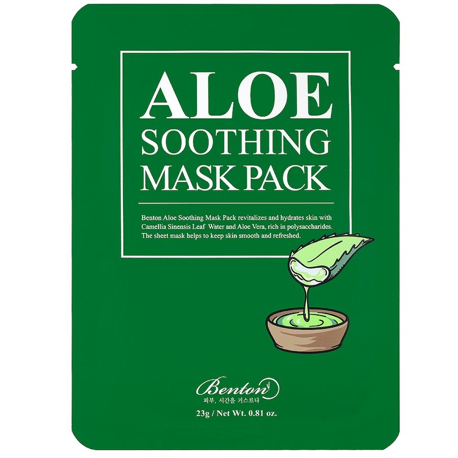 Benton BENTON Aloe Soothing Mask Pack - Zestaw 10 Maseczki w płachcie 10 ct