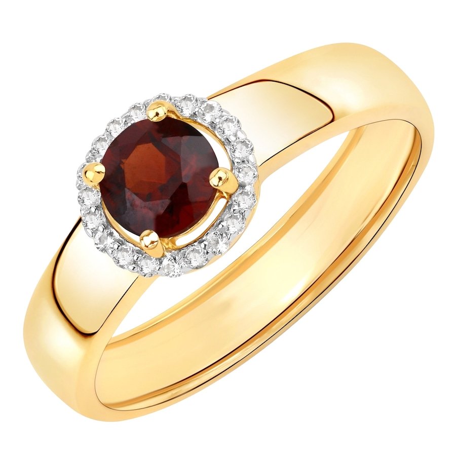 Rafaela Donata Pierścionek Srebro wysokiej próby Żółte złoto Pierścionki 1 ct Damski