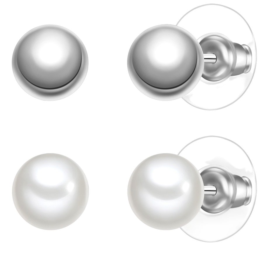 Yokoamii Komplet (2 kolczyki) z Stop metali w Srebrny Zestawy 1 ct Damski