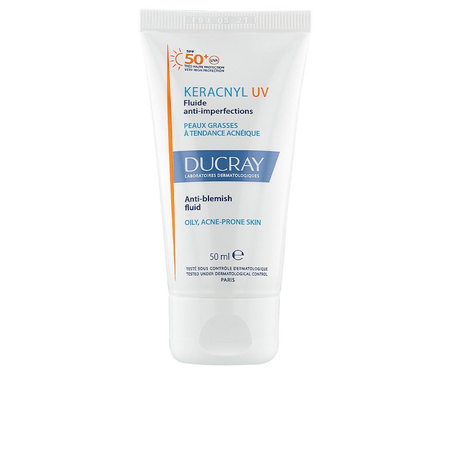 Ducray KERACNYL UV płyn przeciw niedoskonałościom SPF50+ Ochrona przeciwsłoneczna 50 ml