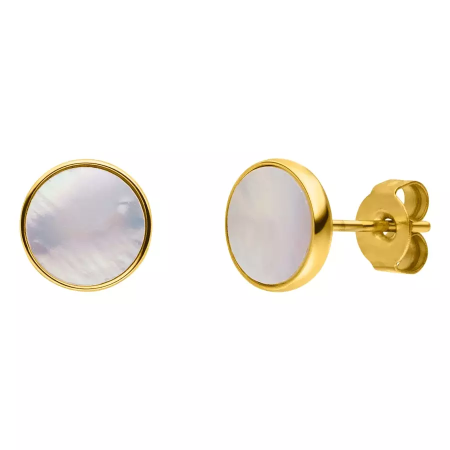 Purelei Purelei Kolczyki White Gloss 1 ct Damski