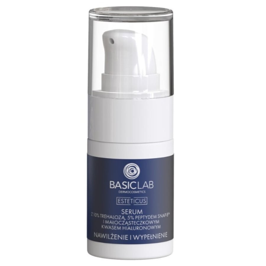 BasicLab Serum z Trehalozą 10% i 5% Peptydem Nawilżenie i Wypełnienie Serum nawilżające 15 ml