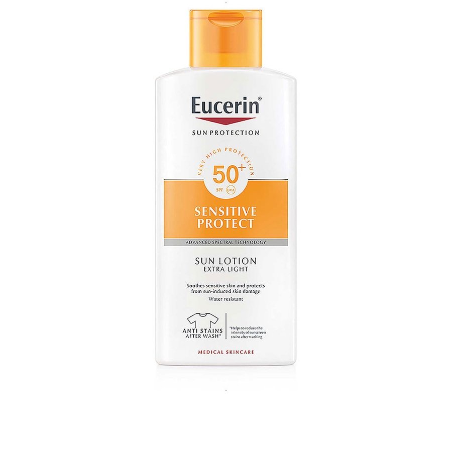 Eucerin SUN SENSITIVE PROTECT balsam ekstra lekki SPF50+ Ochrona przeciwsłoneczna 400 ml