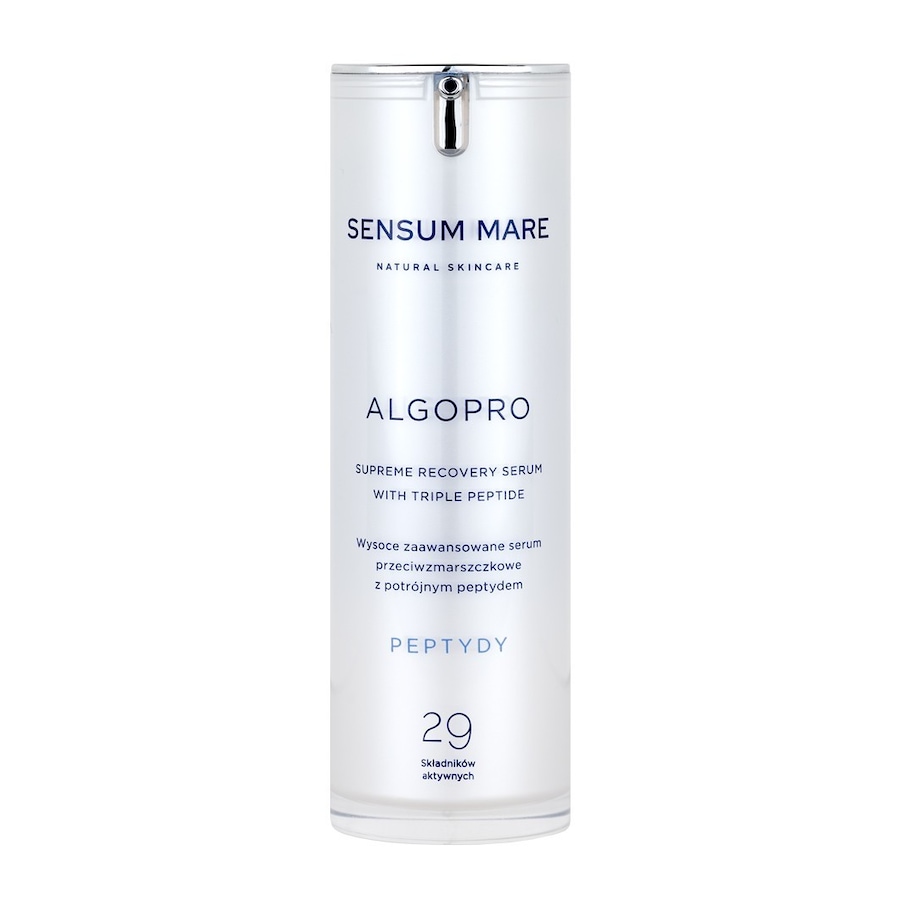 Sensum Mare Wysoce zaawansowane serum przeciwzmarszczkowe z potrójnym peptydem 4,5% - 29 składników aktywnych Serum nawilżające 30 ml