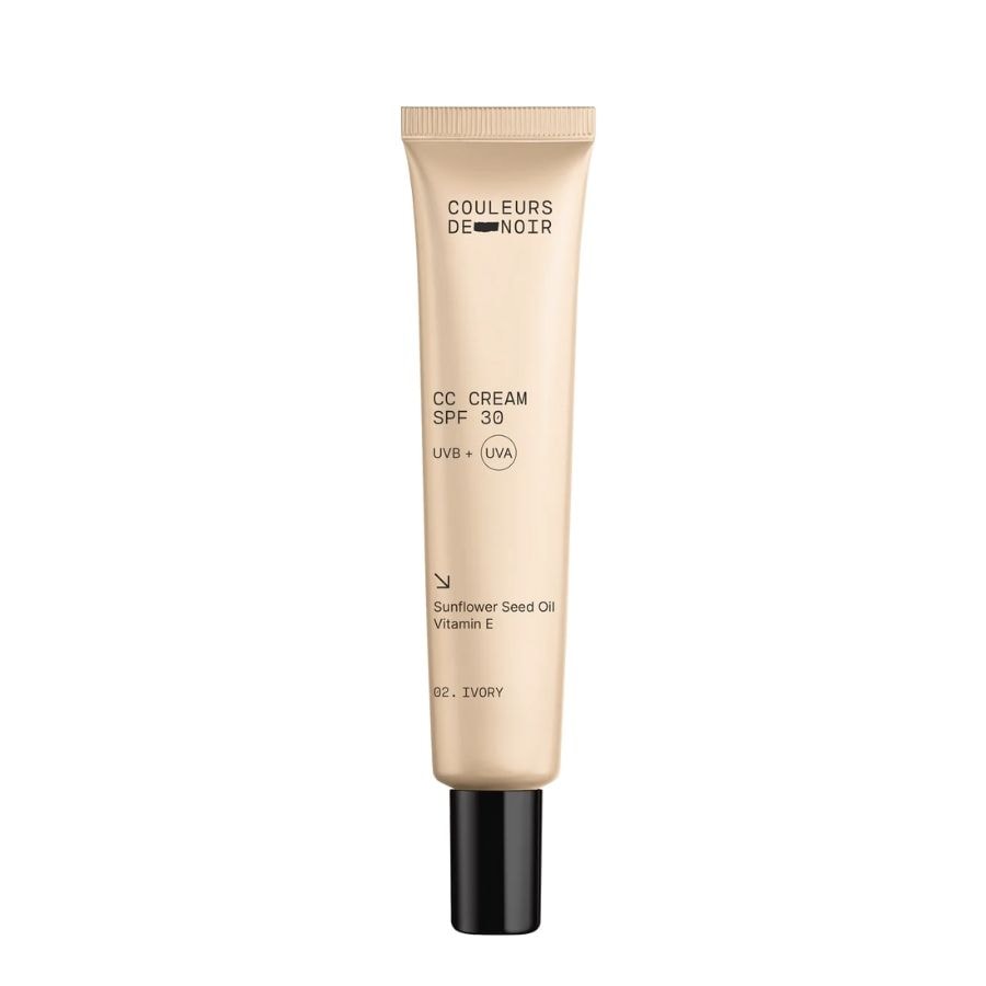 Couleurs de Noir Krem korygujący koloryt CC Cream SPF 30 Kremy BB i CC 30 ml ivory