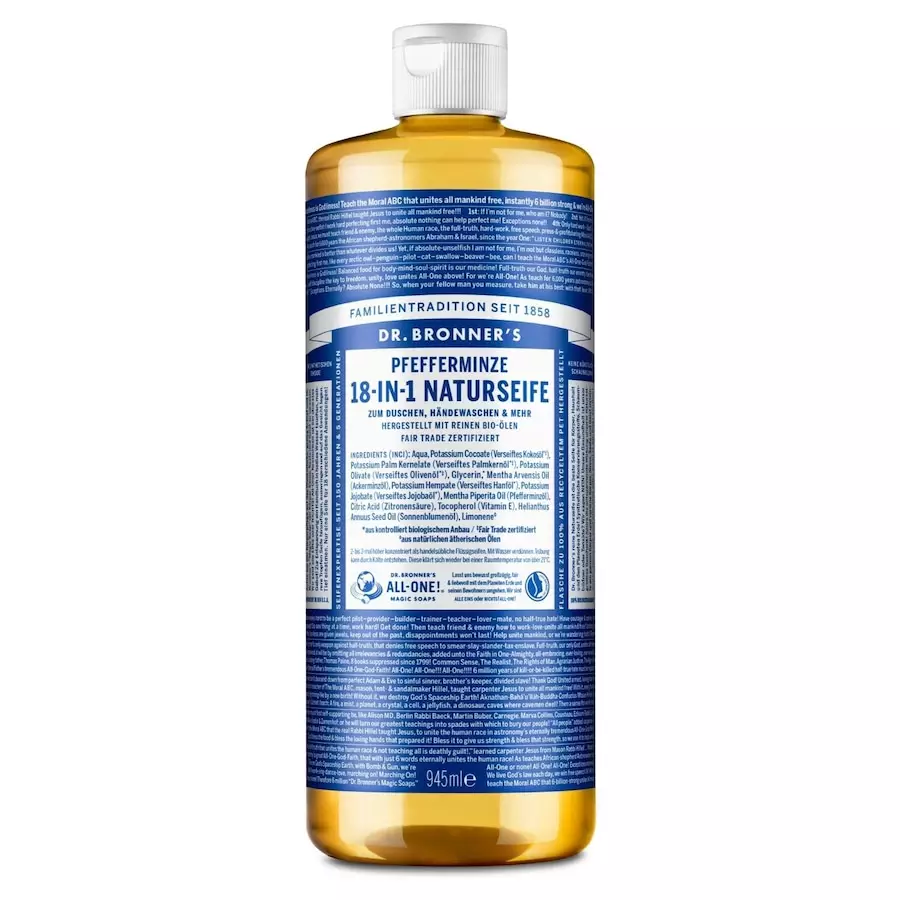Dr. Bronner's Peppermint 18-in-1 Natural Soap Mydła 945 ml