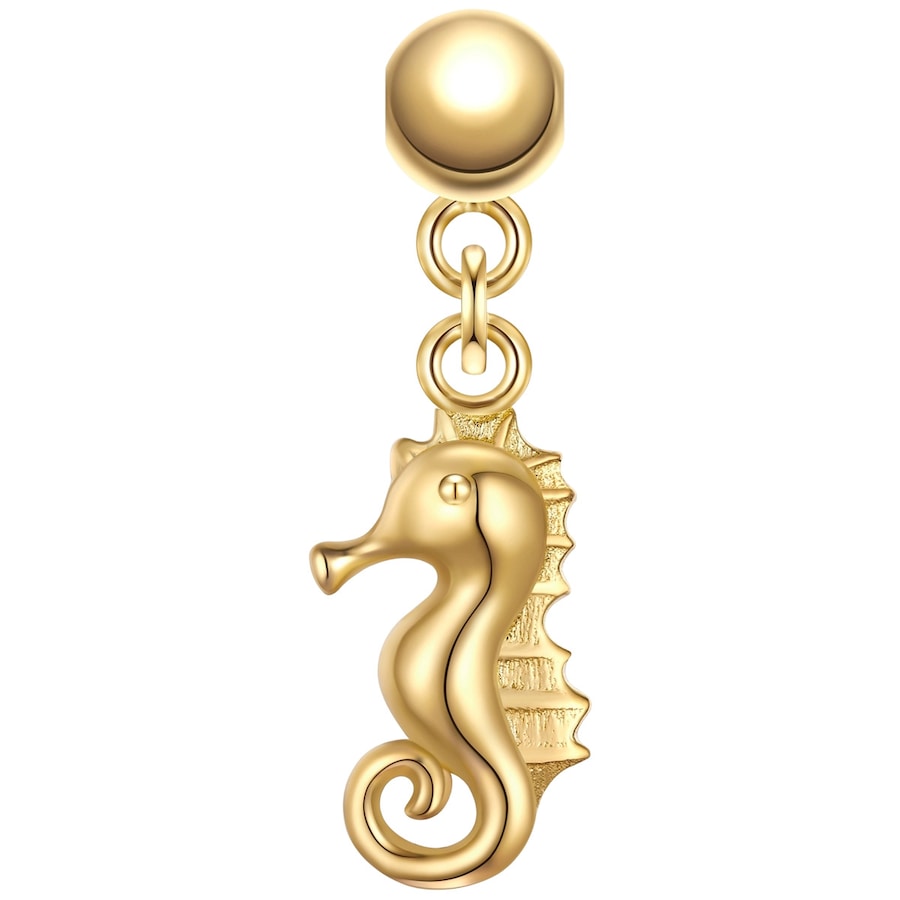 Glanzstücke München Charm Konik morski Srebro wysokiej próby Żółte złoto Wisiorki 1 ct Damski