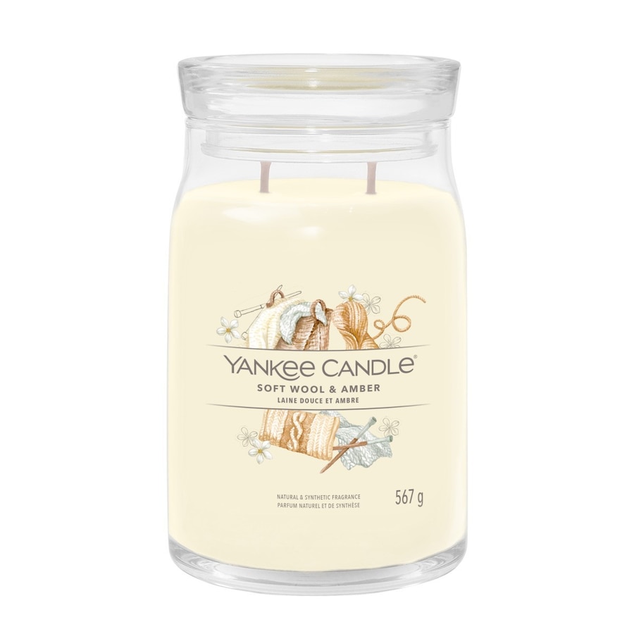 YANKEE CANDLE SOFT WOOL & AMBER Świeczki 567 g