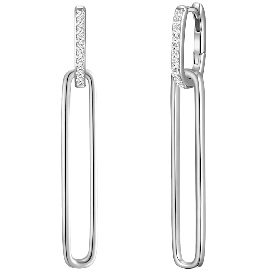 Glanzstücke München Kolczyki z Srebro wysokiej próby w Srebrny Kolczyki koła 1 ct Damski