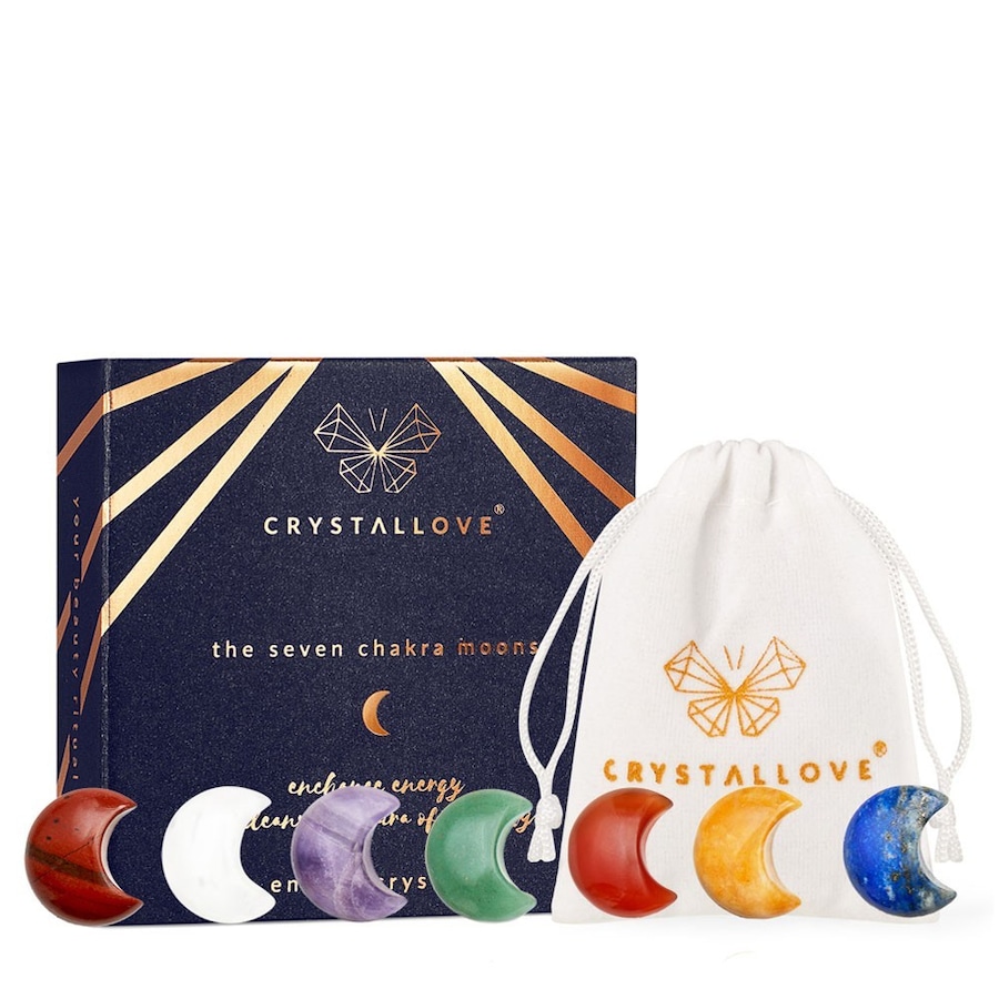Crystallove Zestaw kamieni energetycznych 7 czakr - księżyce Olejki eteryczne i do masażu 1 ct