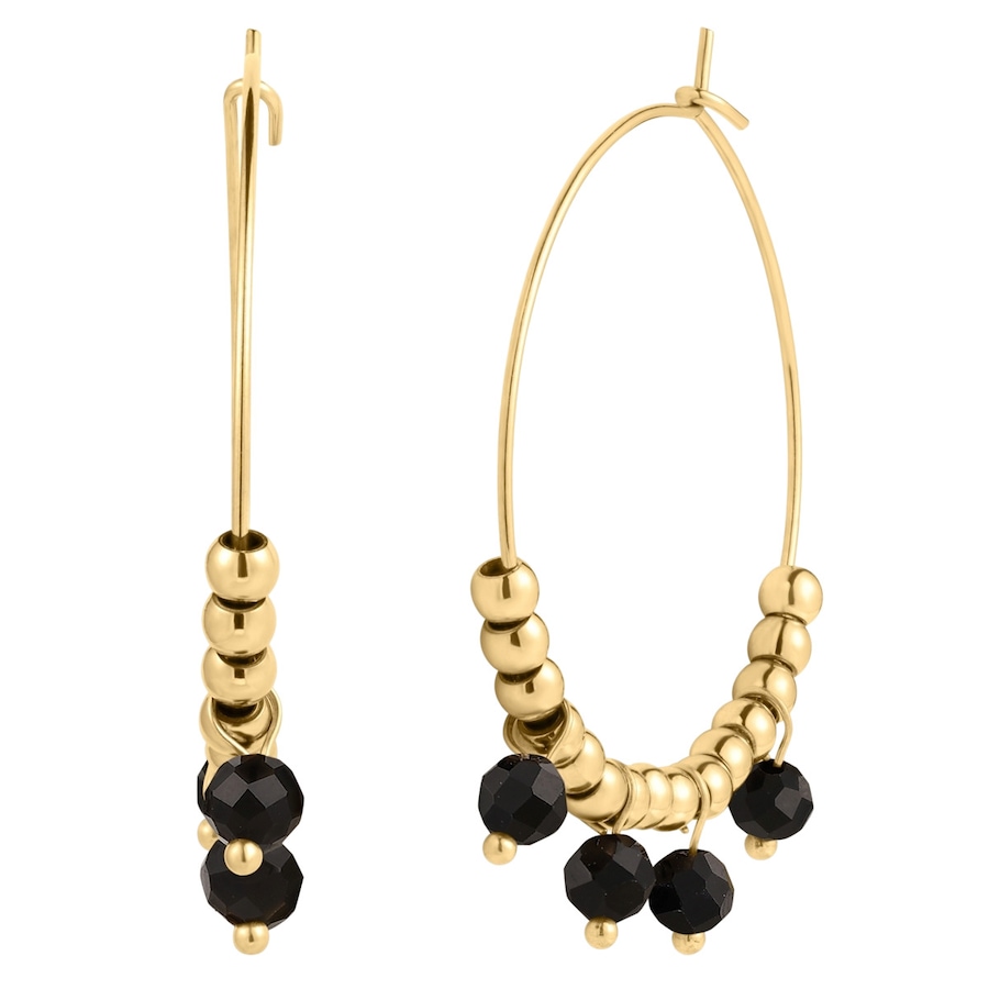 EASTSIDE Kolczyki Stal nierdzewna Żółte złoto Kolczyki koła 1 ct Damski