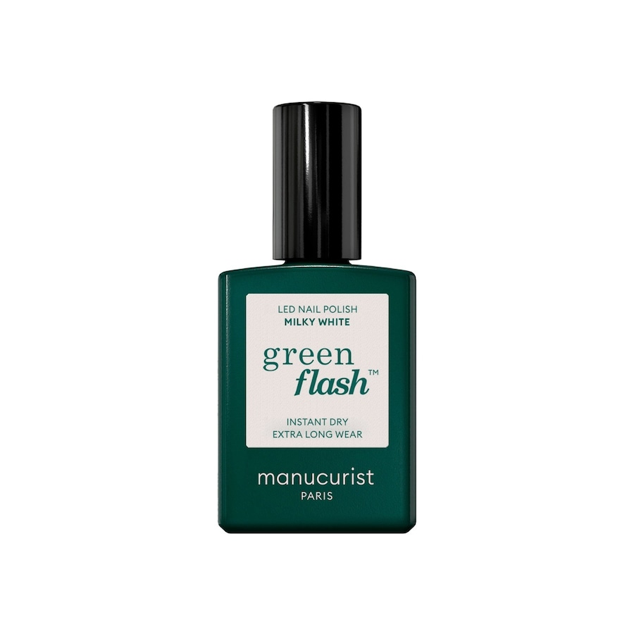 manucurist green flash Flash Instant Dry Extra Long Wear Lakiery do paznokci 15 ml MILKY WHITE