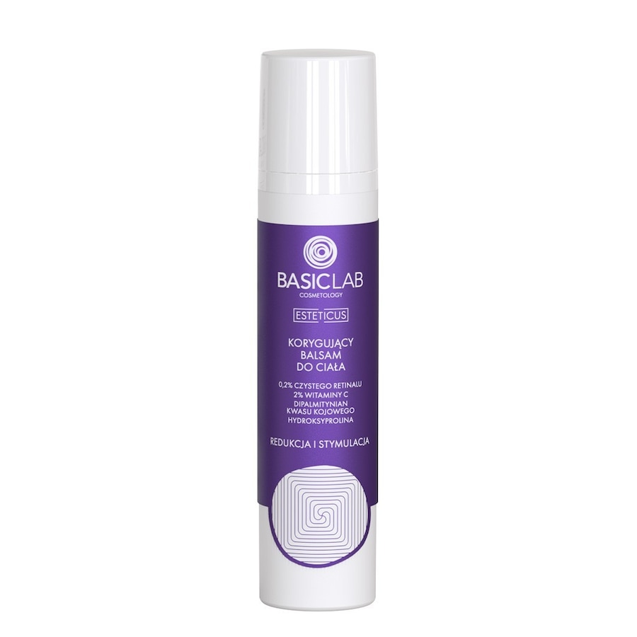 BasicLab KORYGUJĄCY BALSAM DO CIAŁA 0,2% CZYSTEGO RETINALU REDUKCJA I STYMULACJA 100 ML Balsamy do ciała 100 ml