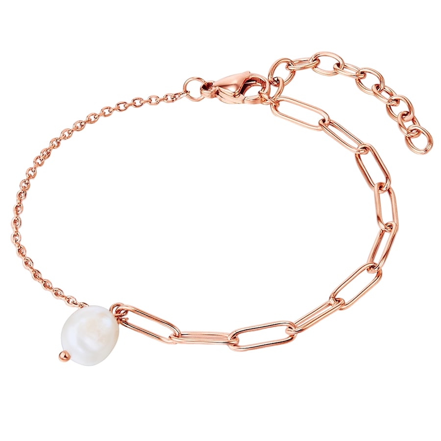 Valero Pearls Stal nierdzewna Perła hodowlana słodkowodna Bransoletki 1 ct Damski