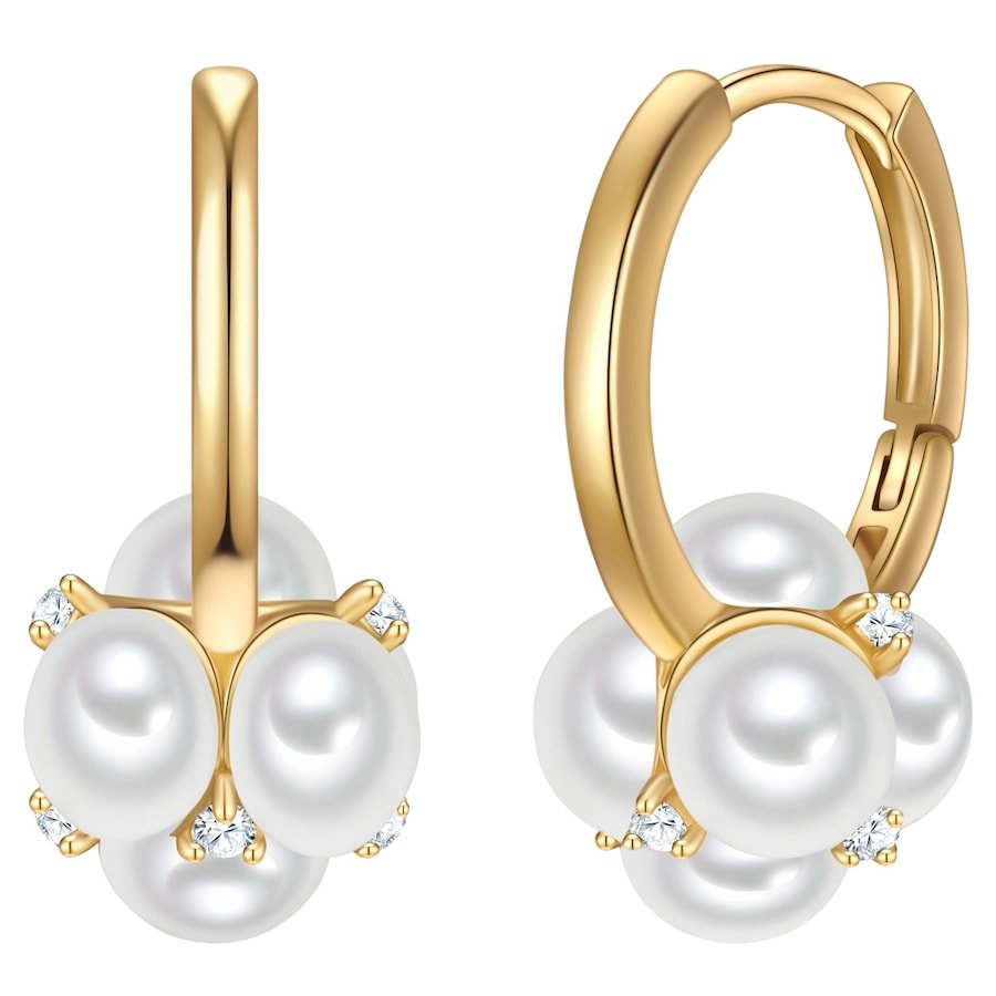 Yokoamii Kolczyki z Mosiadz wMosiadz Kolczyki koła 1 ct Damski