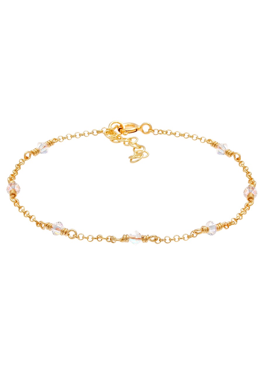 Elli Damska bransoletka mieniąca się kryształkami srebro 925 Sterling Silver Bransoletki 1 ct Damski