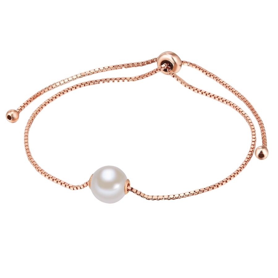 Valero Pearls Srebrna bransoleta srebro wysokiej próby Perła hodowlana słodkowodna żółte złoto Bransoletki 1 ct Damski