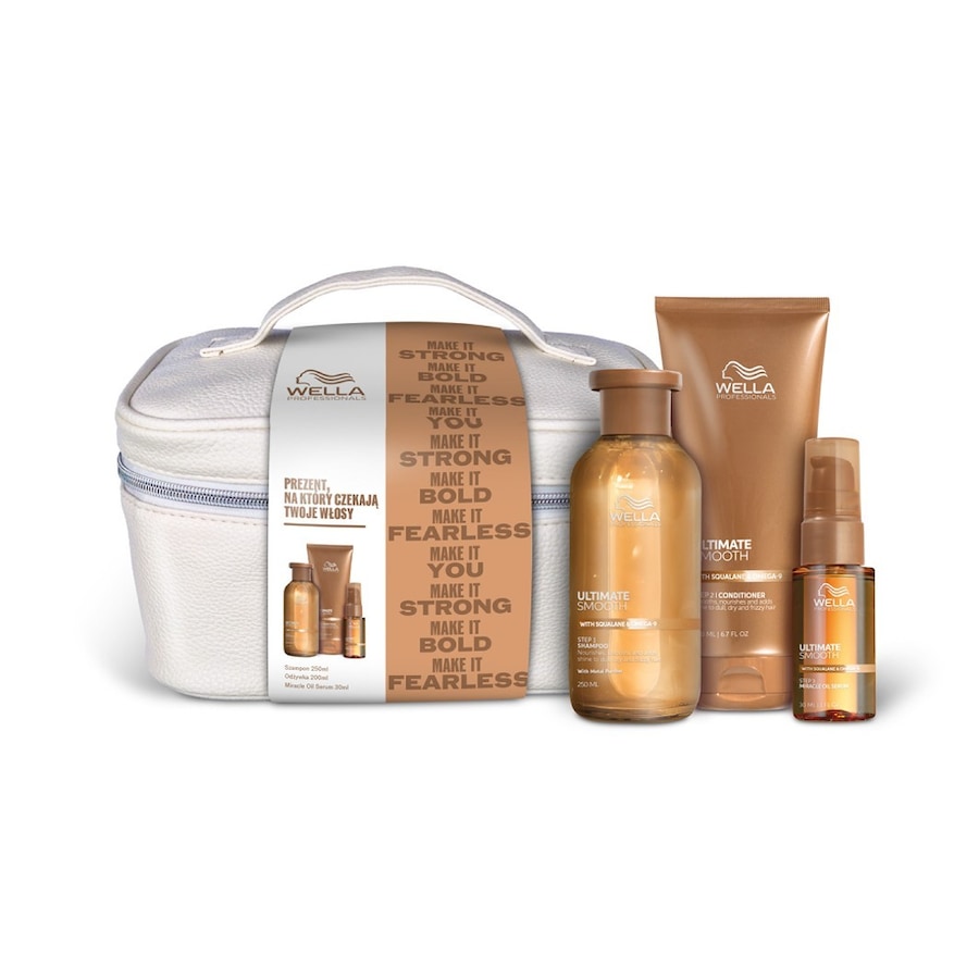 Wella Luksusowy zestaw świąteczny Ultimate Smooth do intensywnego wygładzenia włosów Zestawy do pielęgnacji włosów 1 ct