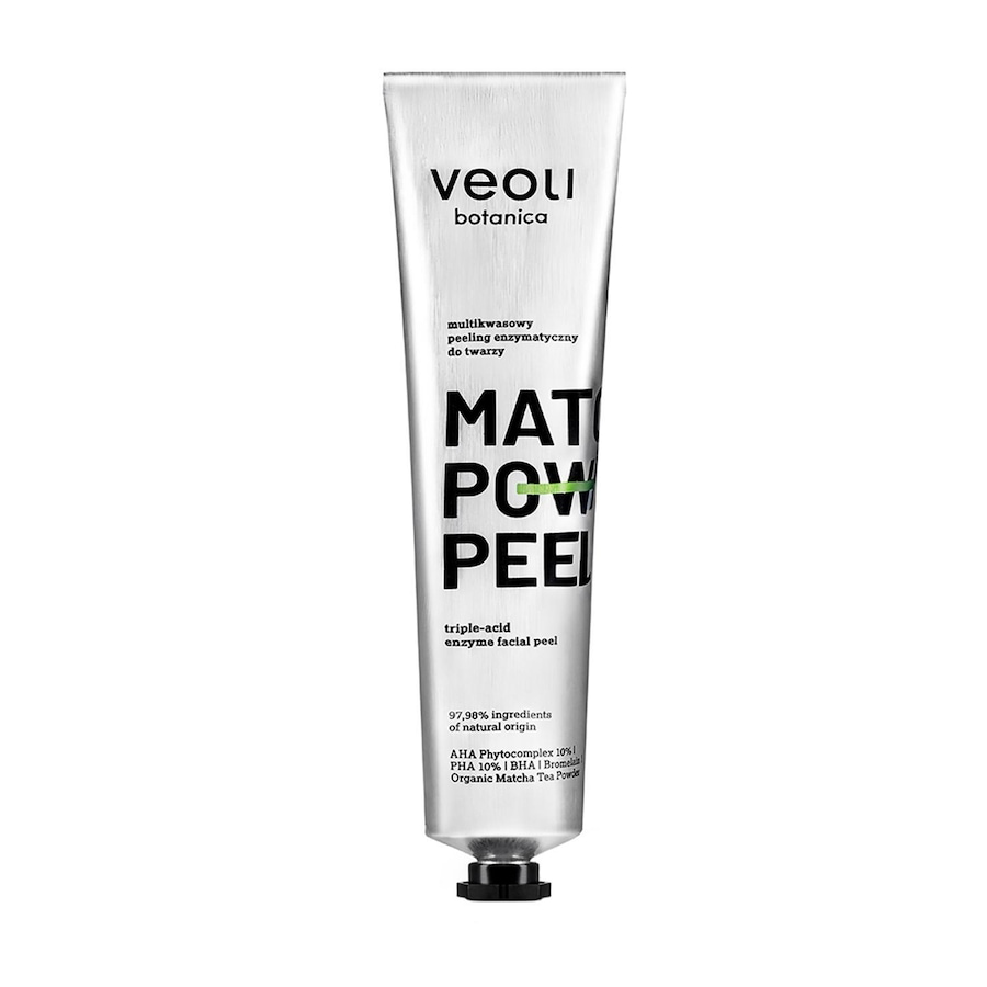 Veoli Botanica MATCHA POWER PEEL Multikwasowy peeling enzymatyczny do twarzy Peeling do twarzy 75 ml