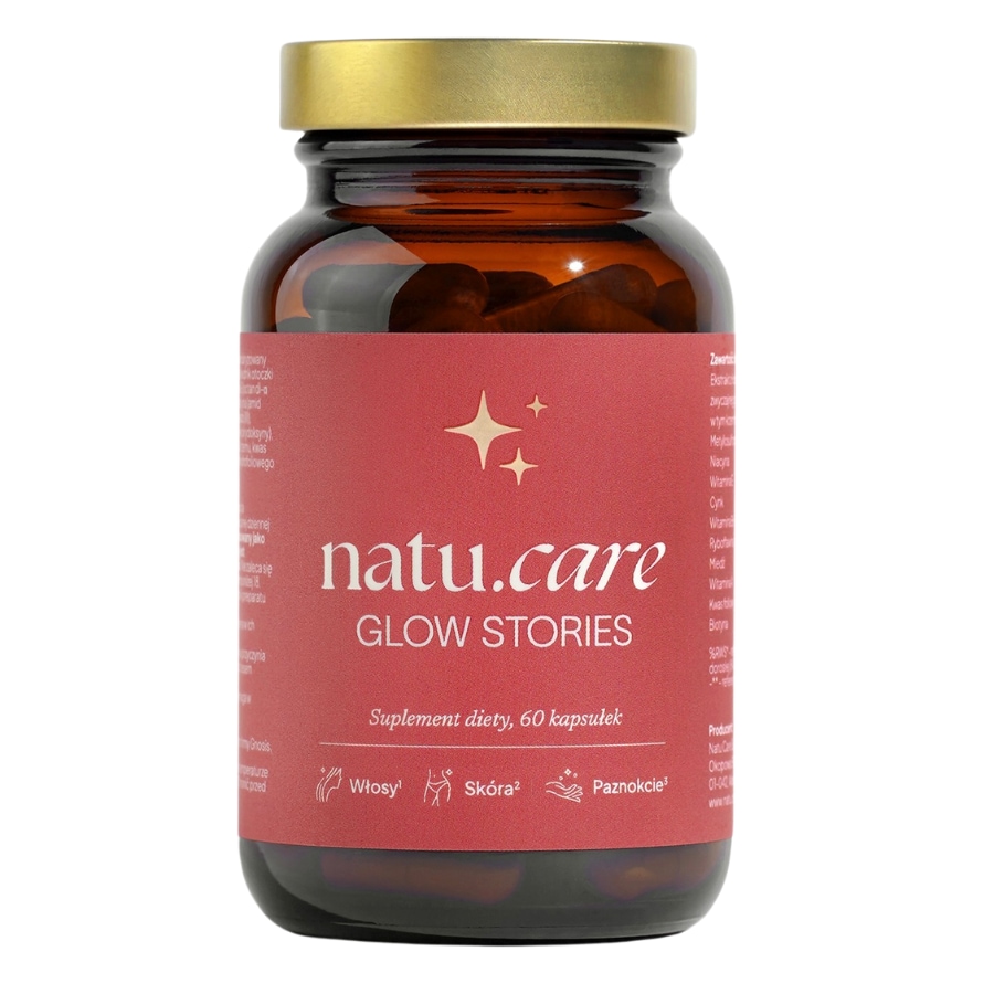 Natu Care Suplement diety Glow Stories na wzmocnienie skóry, włosów, paznokci Piękne włosy 60 ct