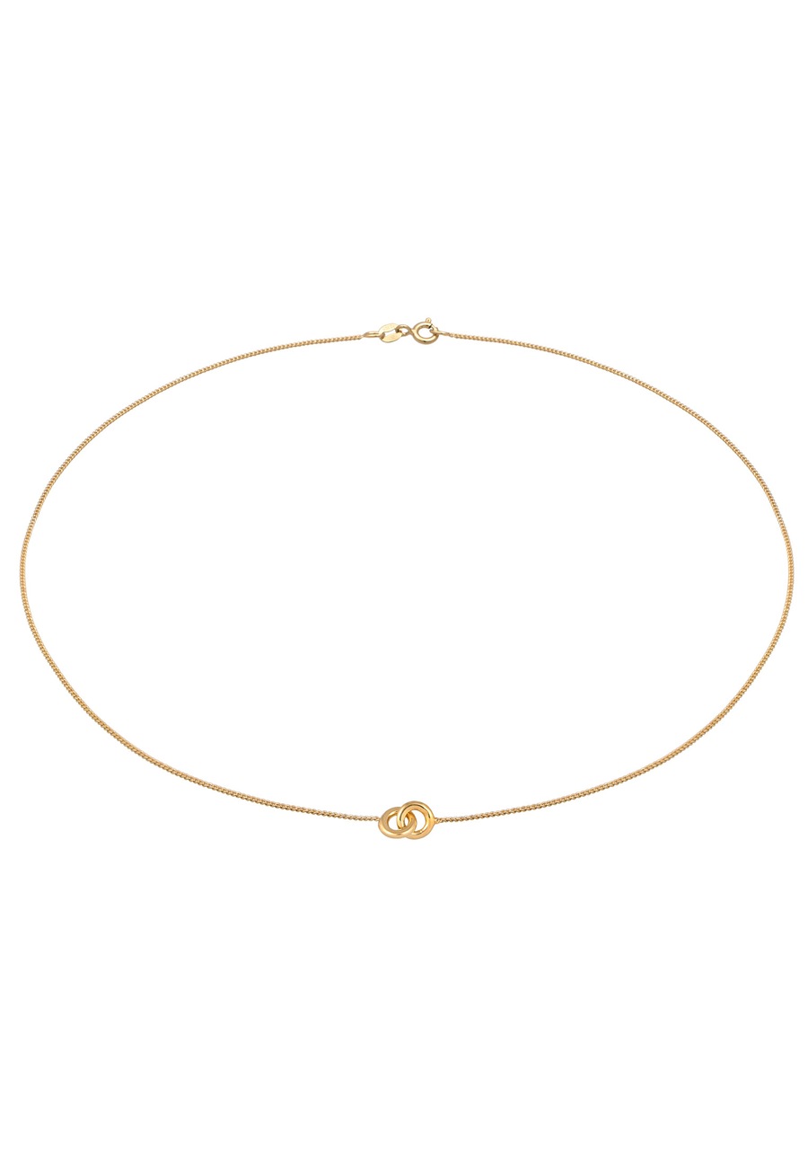 Elli Damski choker Koło Geo ze srebra 925 Sterling Silver Naszyjniki 1 ct