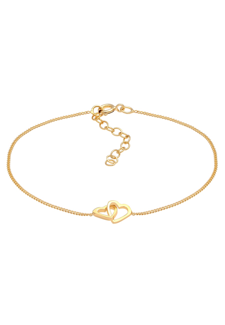 Elli Damski symbol miłości serce srebro 925 Sterling Silver Bransoletki 1 ct