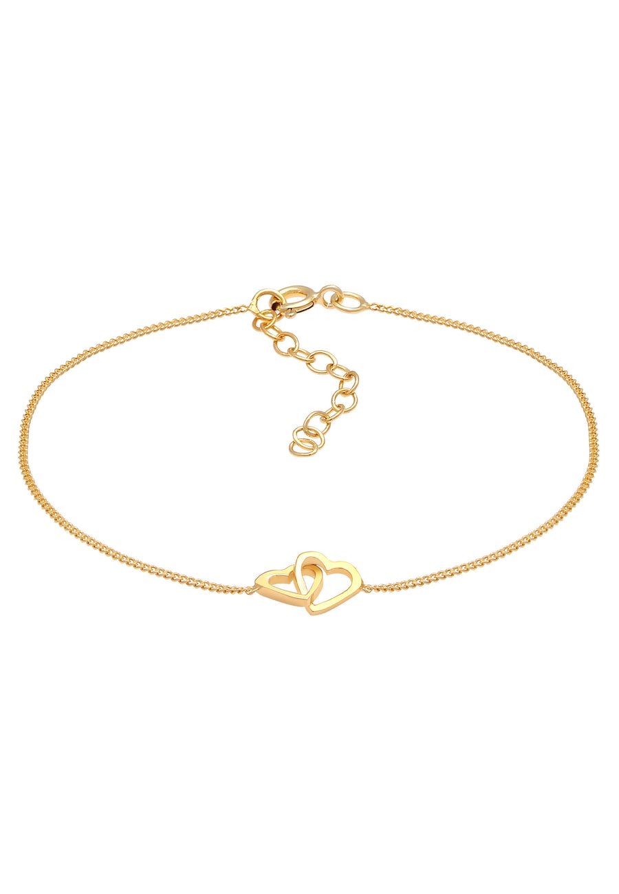 Elli Damski symbol miłości serce srebro 925 Sterling Silver Bransoletki 1 ct