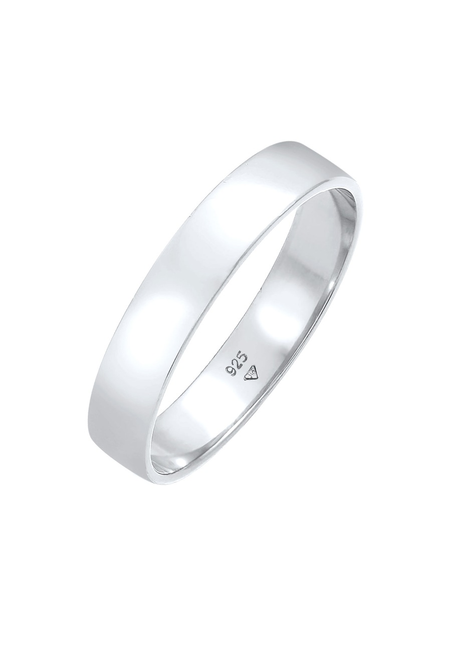 KUZZOI Męski pierścień Minimal Basic Friendship w srebrze 925 Sterling Silver Pierścionki 1 ct Męskie