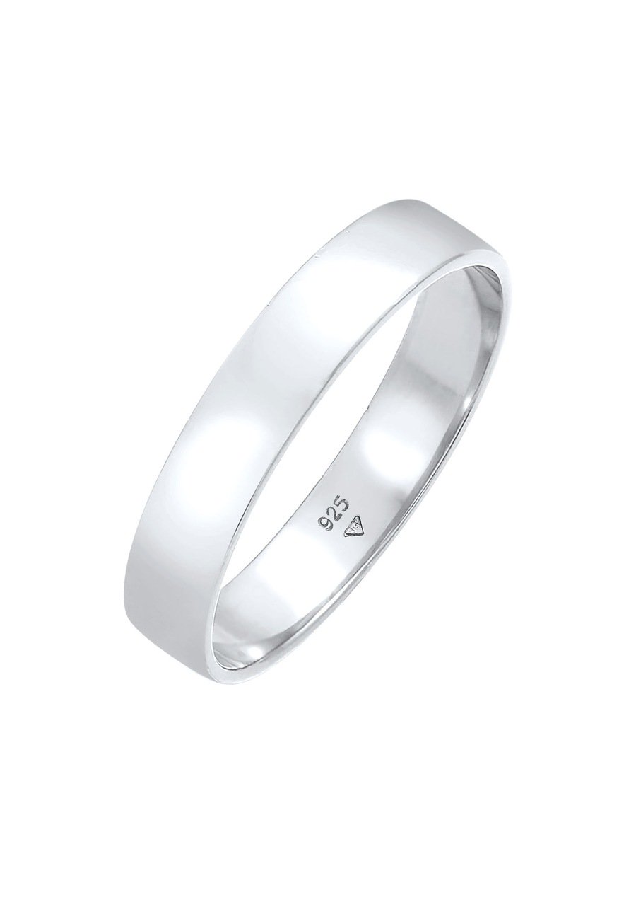 KUZZOI Męski pierścień Minimal Basic Friendship w srebrze 925 Sterling Silver Pierścionki 1 ct Męskie