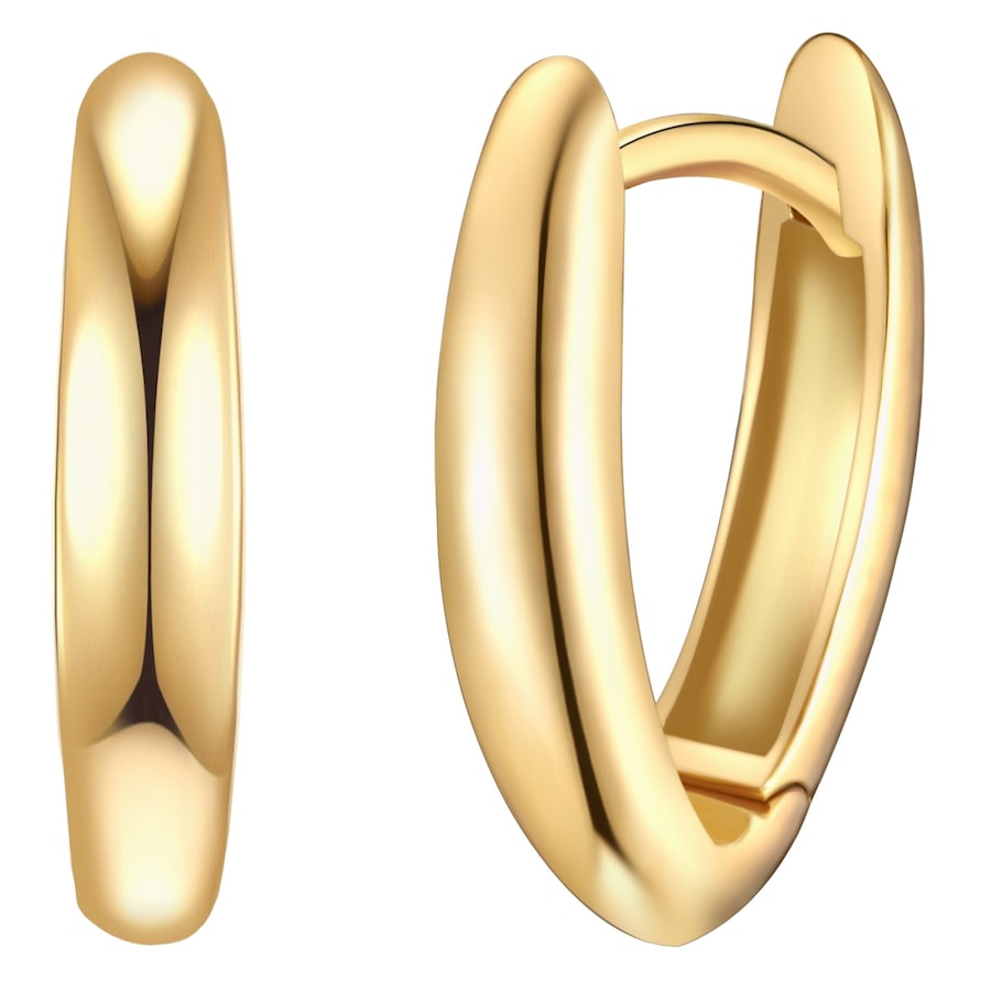 Rafaela Donata Kolczyki z Srebro wysokiej próby w Żółte złoto Kolczyki koła 1 ct Damski