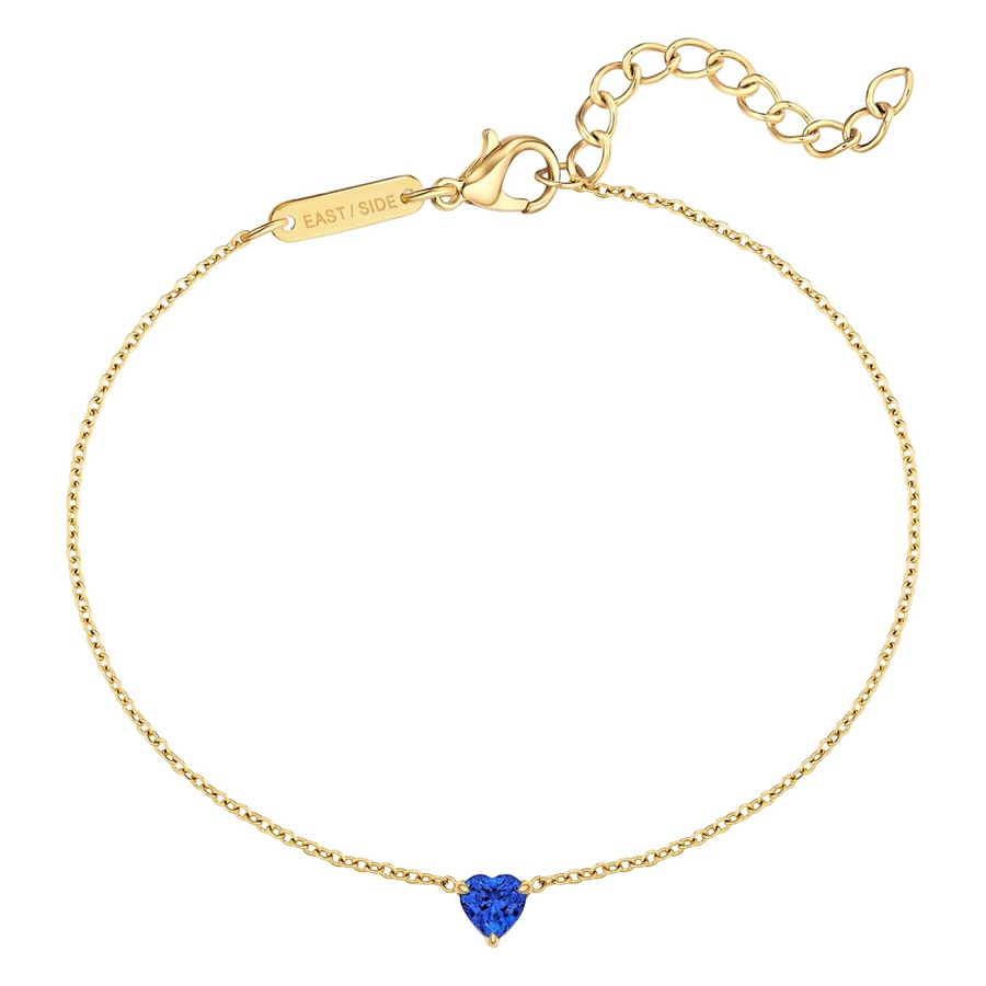 EASTSIDE Bransoletka Serce Stal nierdzewna Żółte złoto Bransoletki 1 ct Damski