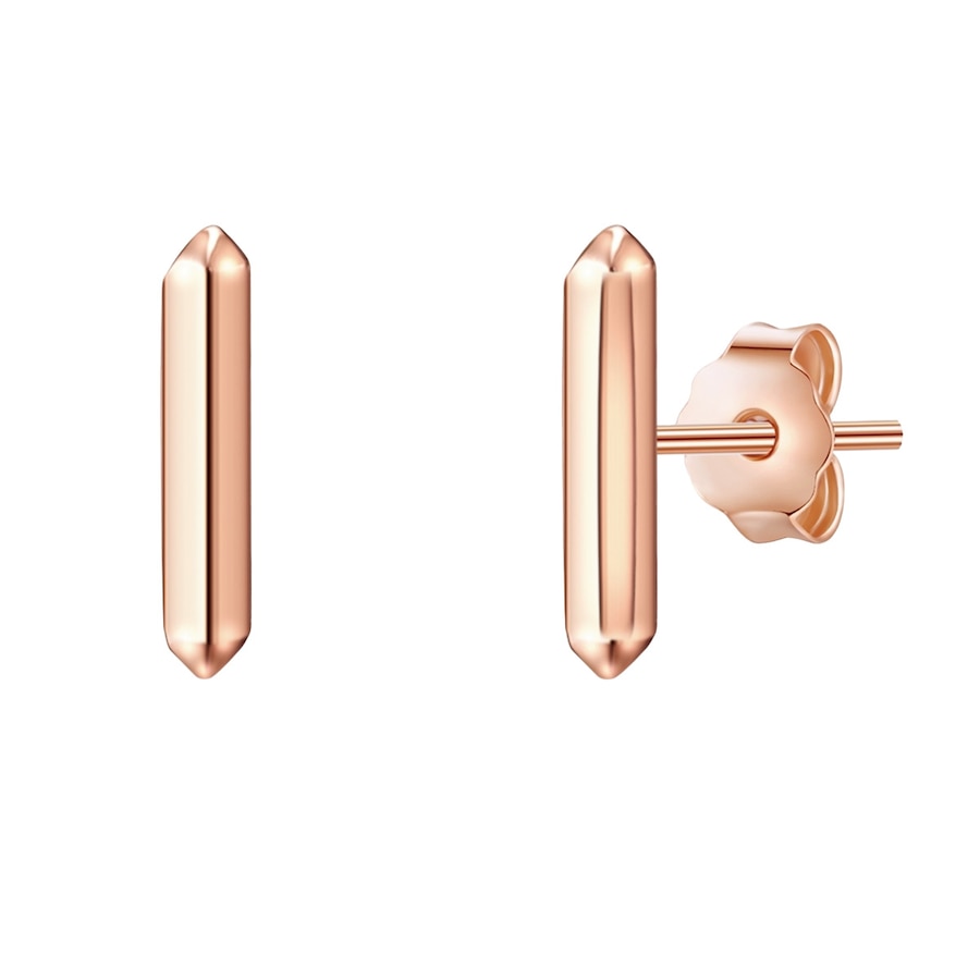 Glanzstücke München Srebrne kolczyki sztyfty srebro wysokiej próby żółte złoto Kolczyki 1 ct Damski