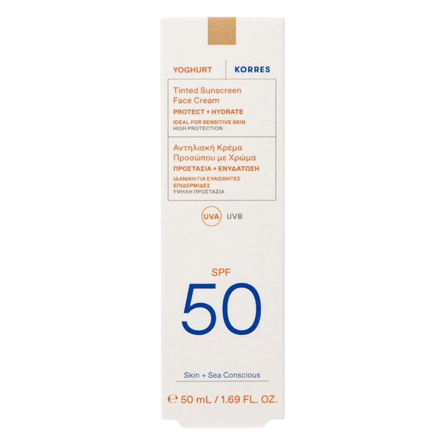 KORRES Jogurtowy krem przeciwsłoneczny do twarzy SPF50 Ochrona przeciwsłoneczna 50 ml Damski
