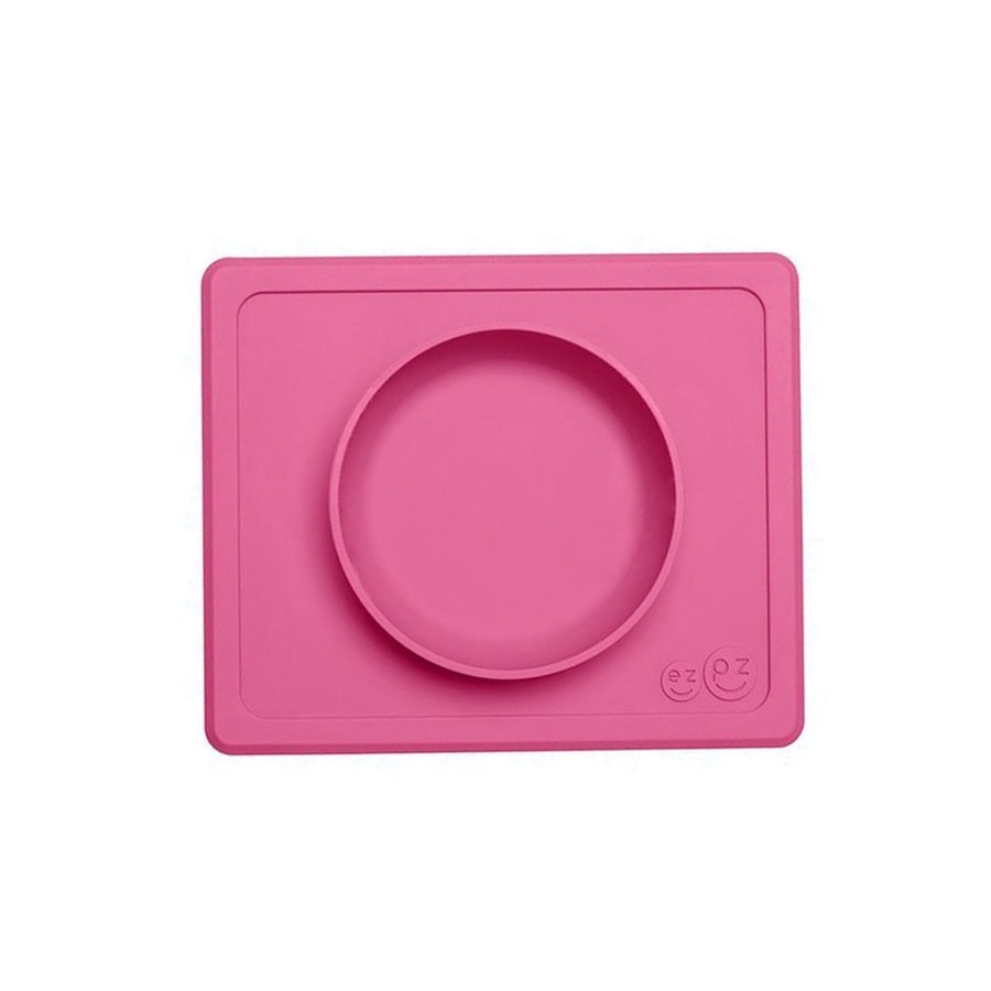EZPZ EZPZ Silikonowa miseczka z podkładką 2w1 Mini Bowl różowy Akcesoria 1 ct
