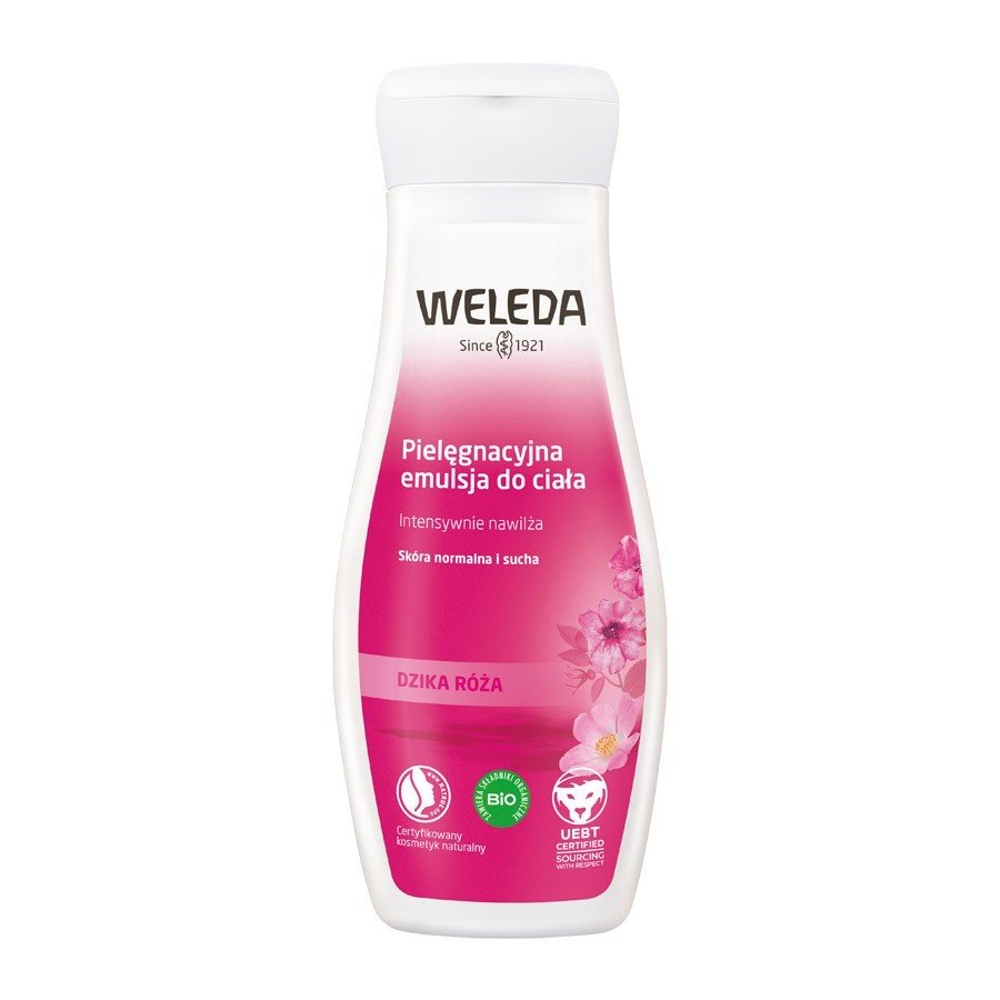 Weleda Dzikie róże Pielęgnacyjna emulsja do ciała z dziką różą Balsamy do ciała 200 ml