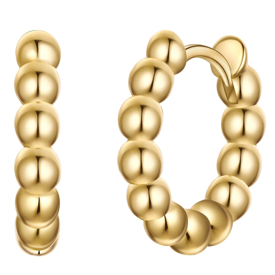 Rafaela Donata Kolczyki z Srebro wysokiej próby w Żółte złoto Kolczyki koła 1 ct Damski