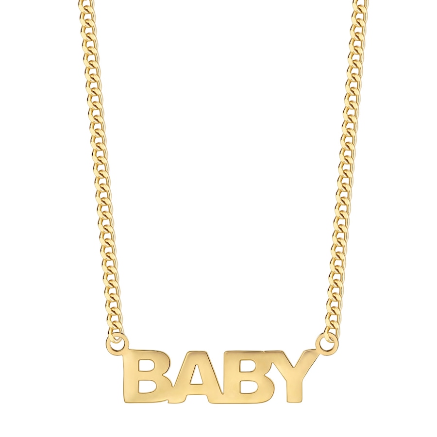 EASTSIDE Łańcuszek BABY Stal nierdzewna Żółte złoto Naszyjniki 1 ct Damski