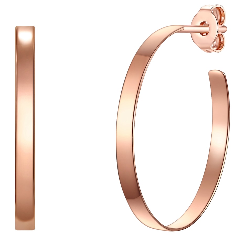 Glanzstücke München Kolczyki z Srebro wysokiej próby w Różowy złoty Kolczyki koła 1 ct Damski