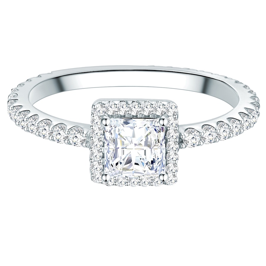 Trilani Srebrny pierścionek srebro wysokiej próby Cyrkonia srebrny Pierścionki 1 ct Damski